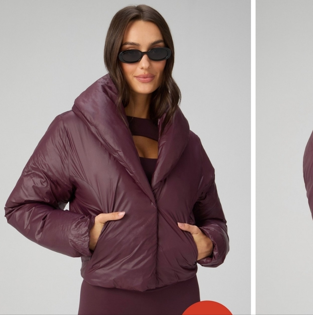 Fabletics Shawl Puffer Jacket Size Small NWT - image 1